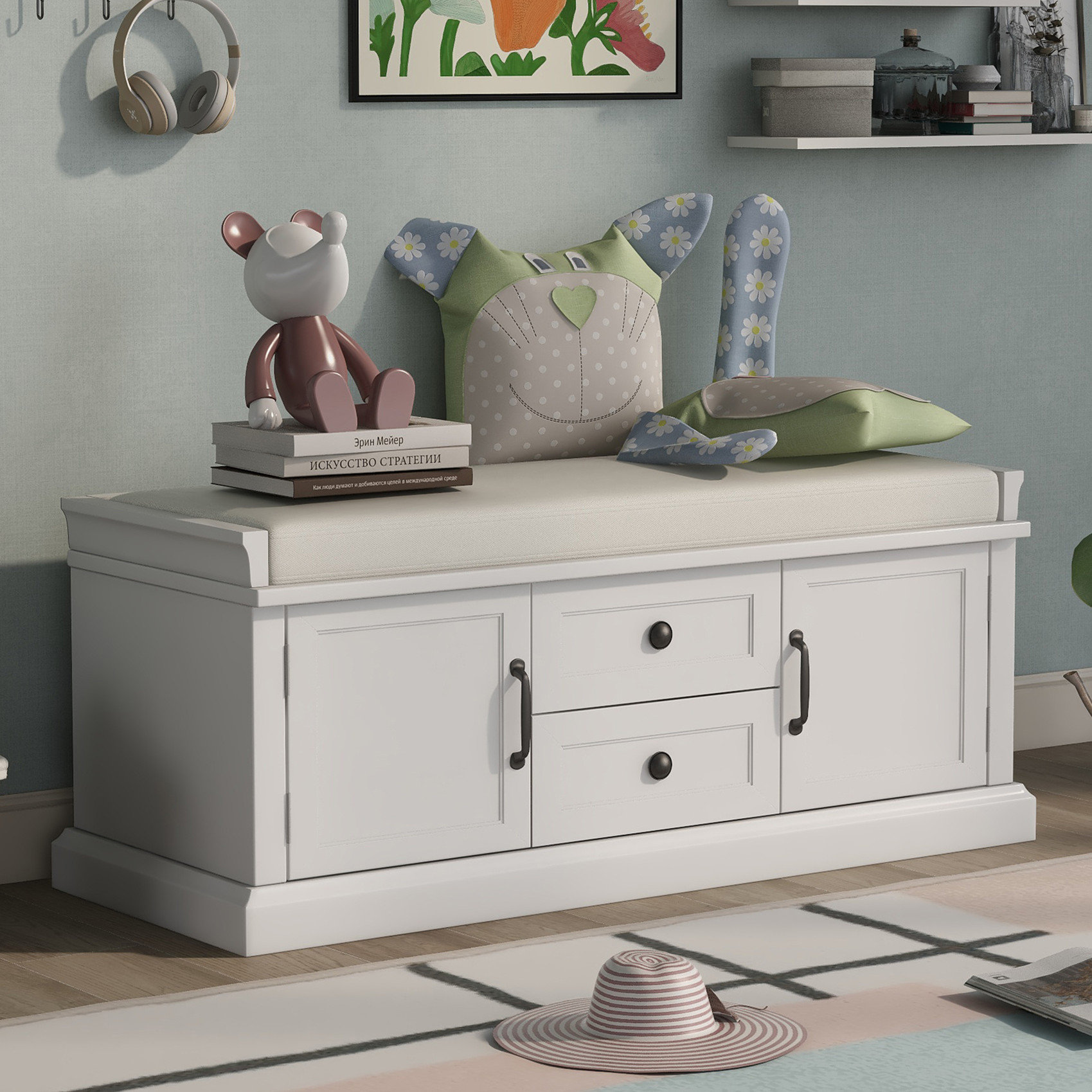 Bench cabinet with drawers hotsell